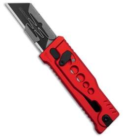 Reate EXO-U Utility Blade Gravity Knife Red Speedhole Aluminum (2.3&quot; Satin) | 216566