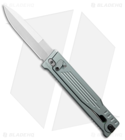 Reate EXO-OG Dagger OTF Gravity Knife Gray Line Pattern Aluminum (3.75" Satin)