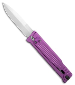 Reate EXO-OG Dagger OTF Gravity Knife Purple Aluminum (3.75" Satin Nitro-V)