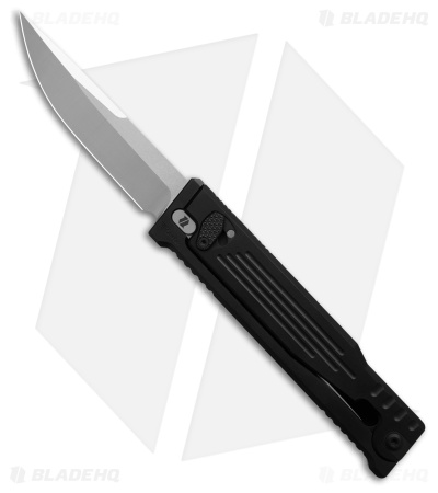 Reate EXO-OG Drop Point OTF Gravity Knife Black Line Al (3.75" Satin Nitro-V)