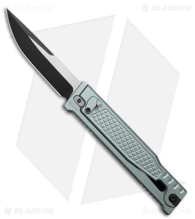 Reate EXO-OG Drop Point OTF Gravity Knife Gray Frag Pattern Al (3.75" Two-Tone)