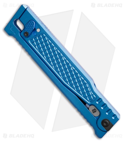 Reate EXO-OG Drop Point OTF Gravity Knife Blue Frag Al (3.75" Two-Tone Elmax)