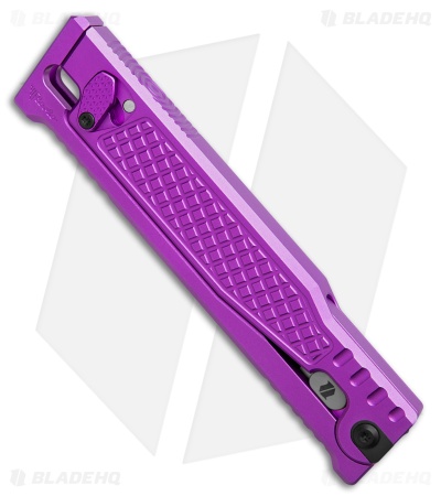 Reate EXO-OG Drop Point OTF Gravity Knife Purple Frag Al (3.75" Two-Tone Elmax)