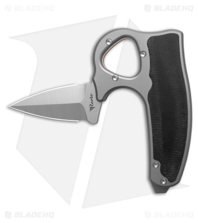 Reate EXO-D Button Lock Knife BB Ti + Black Micarta (2.7" Belt Satin ELMAX)