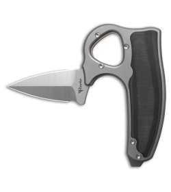 Reate EXO-D Button Lock Knife BB Ti + Carbon Fiber (2.7" Belt Satin ELMAX)