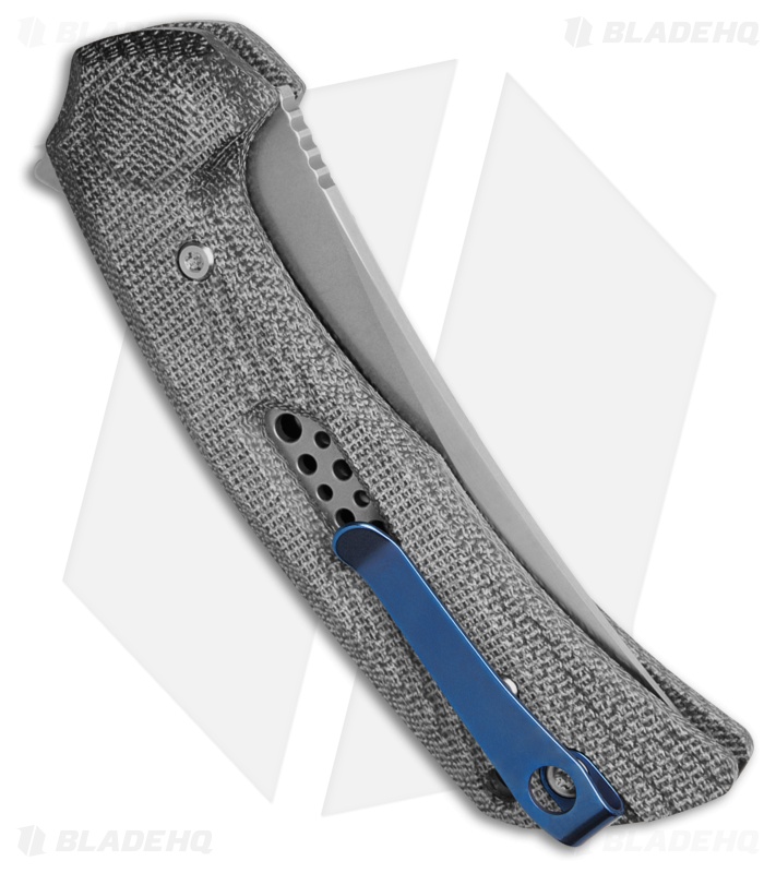 Reate PL-7 Knife Black Micarta Belt Satin