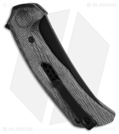 Reate PL-7 Pivot Lock Knife Black Micarta (3.5" Black PVD Nitro-V)