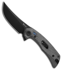 Reate PL-7 Pivot Lock Knife Black Micarta (3.5" Black PVD Nitro-V)