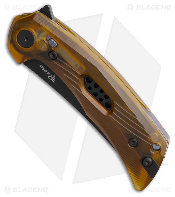 Reate PL-7 Pivot Lock Knife Ultem (3.5" Black PVD Nitro-V)