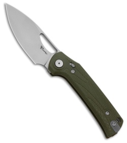 Reate PL-XE Pivot Lock Knife Green Micarta (3.4" SW Nitro-V)