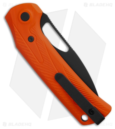Reate PL-XE Pivot Lock Knife Orange G-10 (3.4" Black PVD Nitro-V)