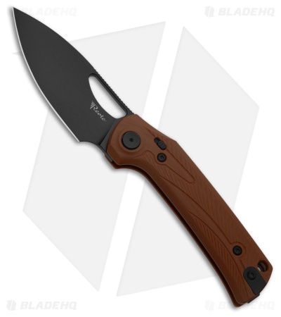 Reate PL-XE Tan G-10 Drop Point Black Nitro-V