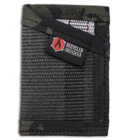 Recycled Firefighter Sergeant Fire Hose Slim Wallet (Black Multicam) 