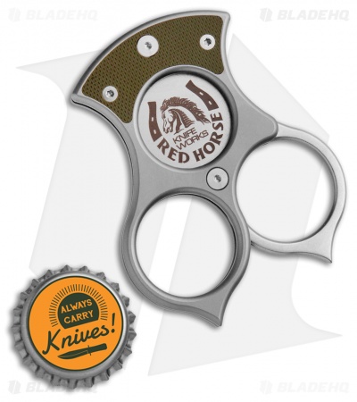 Red Horse Knife Works Condor Cutter Cigar Cutter Green G10 