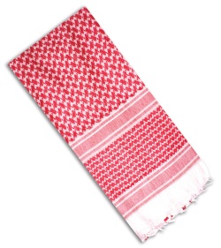 Red Rock Outdoor Gear Tactical Shemagh Head Wrap (Red/White)