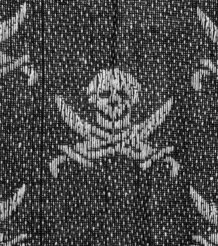 Red Rock Outdoor Gear Jolly Roger Tactical Shemagh Head Wrap (Black/White)