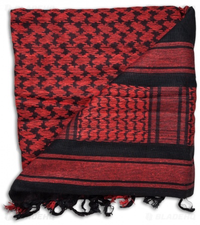 Red Rock Outdoor Gear Tactical Shemagh Head Wrap (Red/Black)