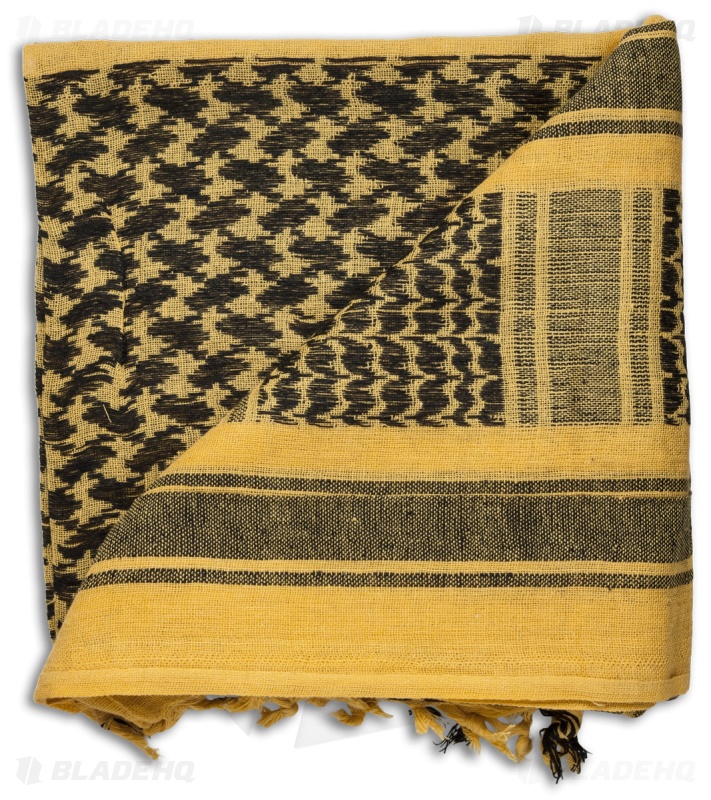 Red Rock Outdoor Gear Tactical Shemagh Head Wrap (Yellow/Black)