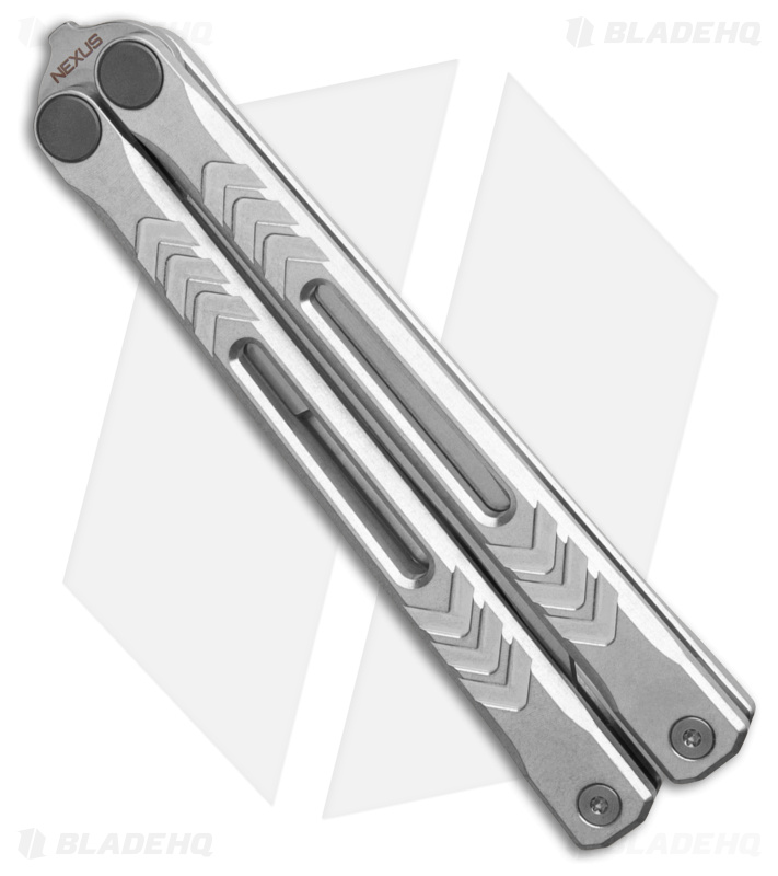 REVO Nexus Balisong Butterfly Knife Bead Blast Aluminum (4" Stonewash)
