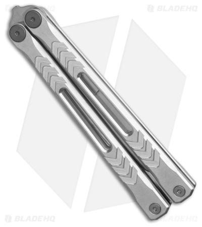 REVO Nexus Balisong Butterfly Knife Bead Blast Aluminum (4" Stonewash)