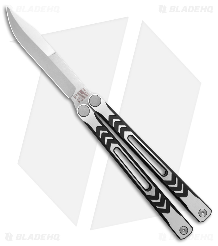 REVO Nexus Balisong Butterfly Knife PVD Black Two Tone Aluminum (4.5" Stonewash)