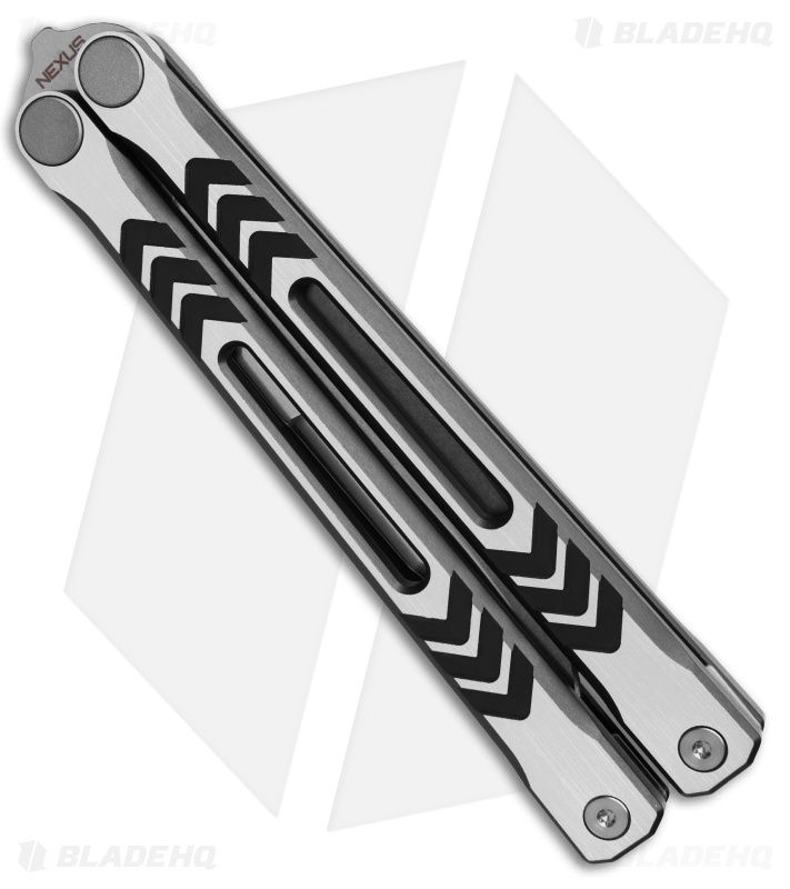 REVO Nexus Balisong Butterfly Knife PVD Black Two Tone Aluminum (4.5" Stonewash)