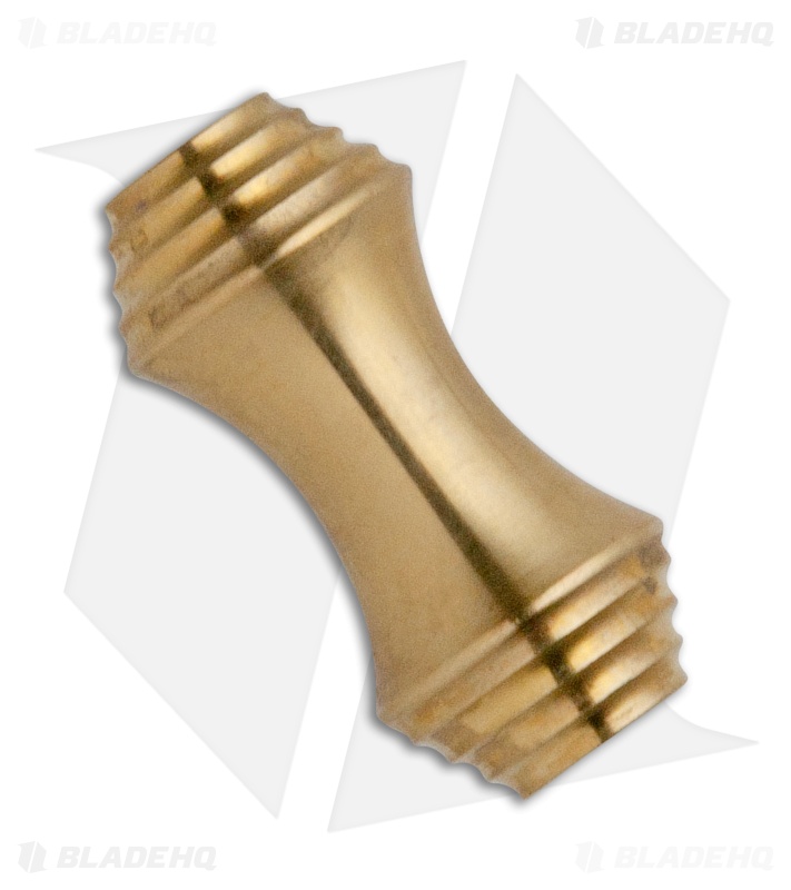 Hinderer Knives Mount St Helens Brass Lanyard Bead / Zipper Pull Blade HQ