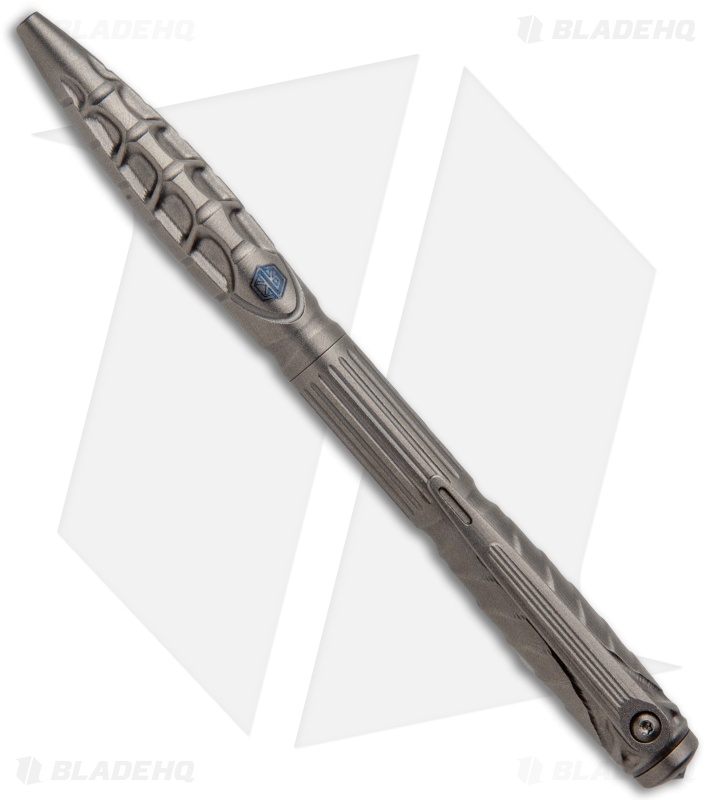 Rike Knife Titanium Tactical Pen - Jigged Ti Texture