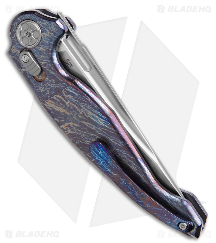Rike Knife Predator2 Flame Titanium (3.90" Stonewash)
