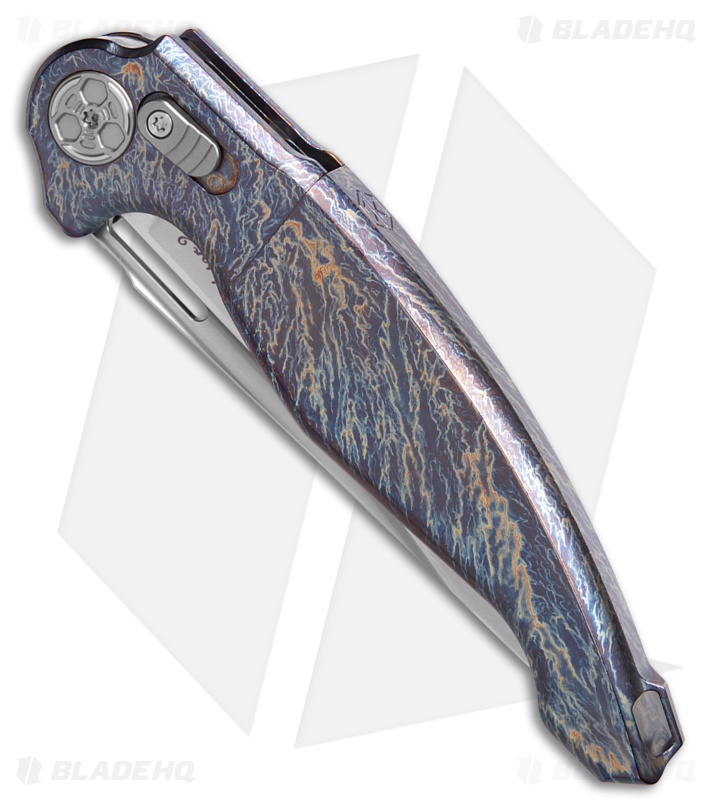 Rike Knife Predator2 Flame Titanium (3.90" Stonewash)