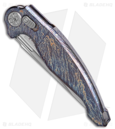 Rike Knife Predator2 Flame Titanium (3.90" Stonewash)
