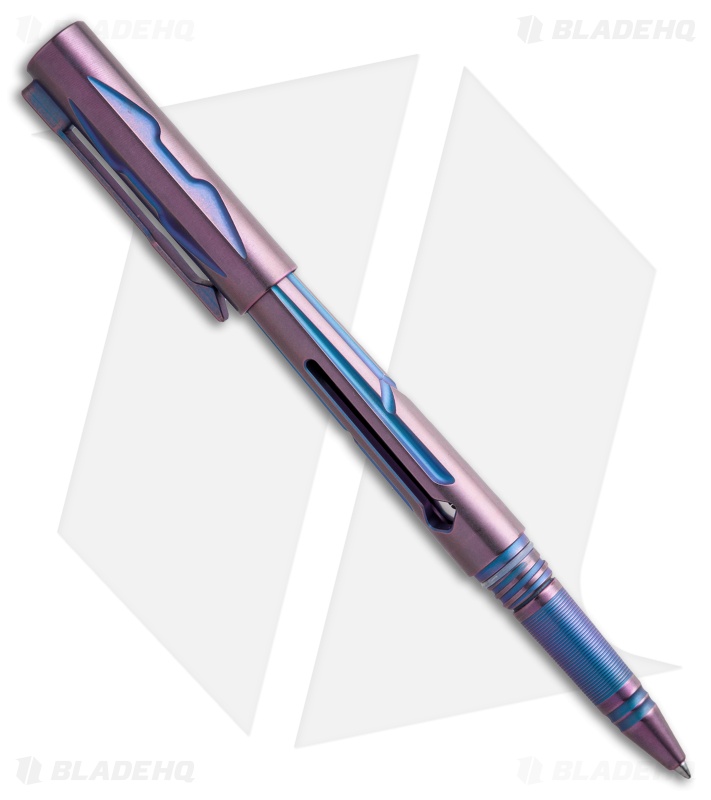 Rike Knife Titanium Tactical Pen - Purple/Blue