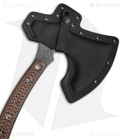 RMJ Tactical Berserker 15" Tomahawk Axe - Hyena Brown G-10