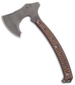 RMJ Tactical Berserker 15" Tomahawk Axe - Hyena Brown G-10