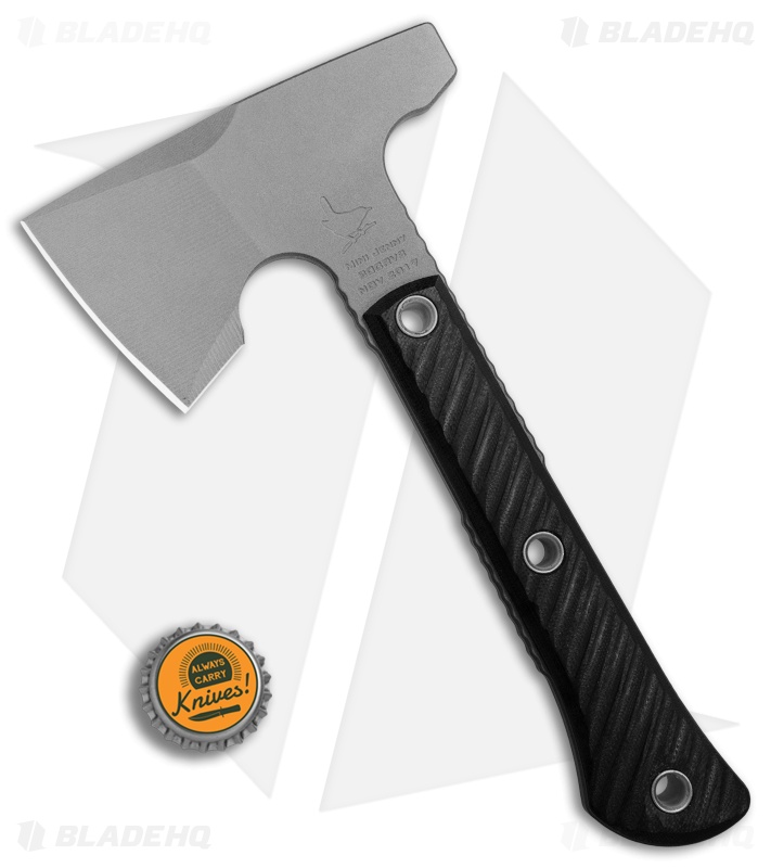 RMJ Tactical Mini Jenny Hammer Poll 9.5" Tomahawk Axe Black G-10 (Cerakote) 
