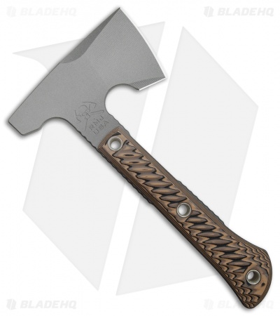 RMJ Tactical Mini Jenny Hammer Poll 9.5" Tomahawk Axe Brown G-10 (Cerakote) 