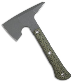 RMJ Tactical Mini Jenny 9.5" Tomahawk Axe Dirty Olive G-10 (Tungsten Cerakote) 