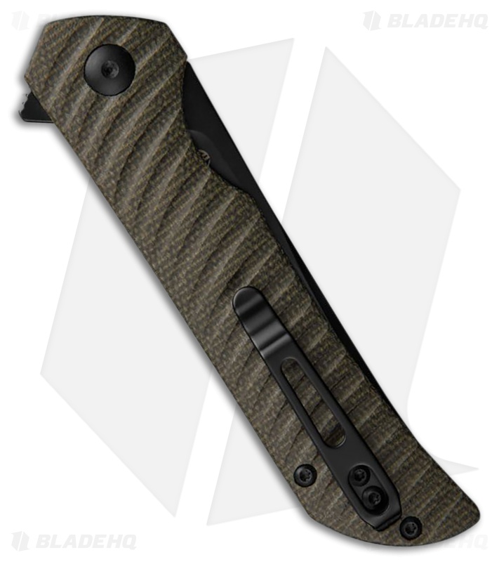 Ruike P122 Liner Lock Knife Black Sculpted Micarta Black