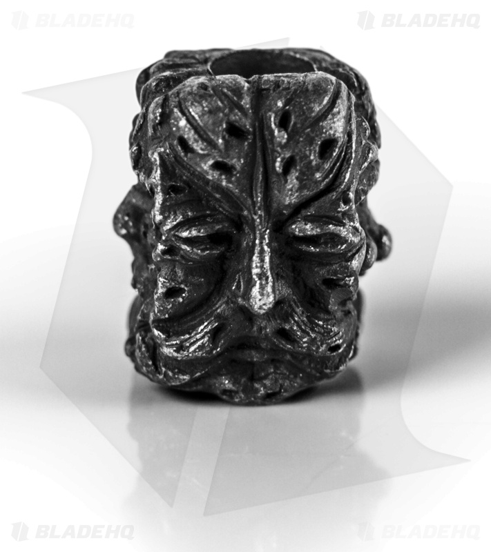 Schmuckatelli Green Man Lanyard Bead (Black Oxidized)