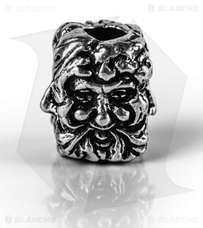 Schmuckatelli Green Man Lanyard Bead (Black Oxidized)