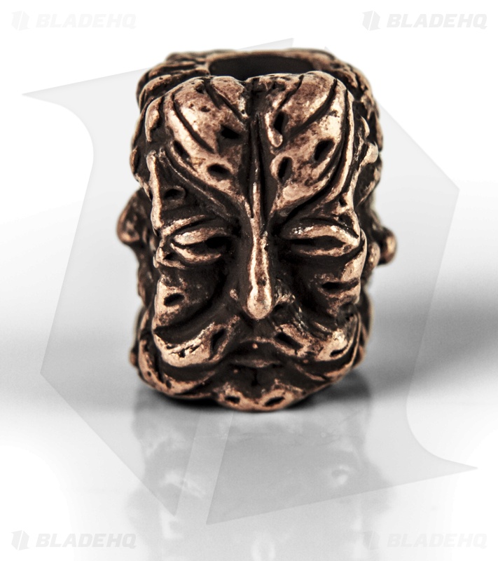Schmuckatelli Green Man Lanyard Bead (Roman Copper Oxidized)