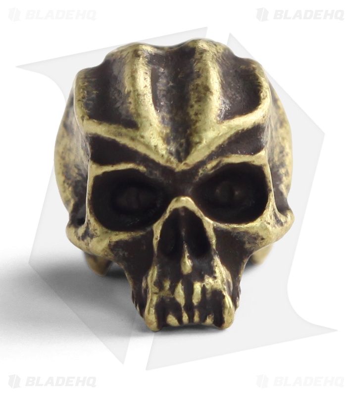 Schmuckatelli Cyber Skull Lanyard Bead (Roman Brass Oxidized)