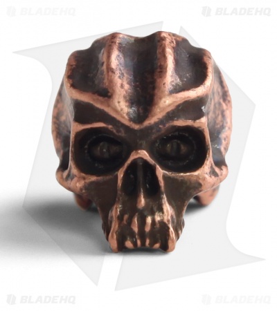 Schmuckatelli Cyber Skull Lanyard Bead (Roman Copper Oxidized)
