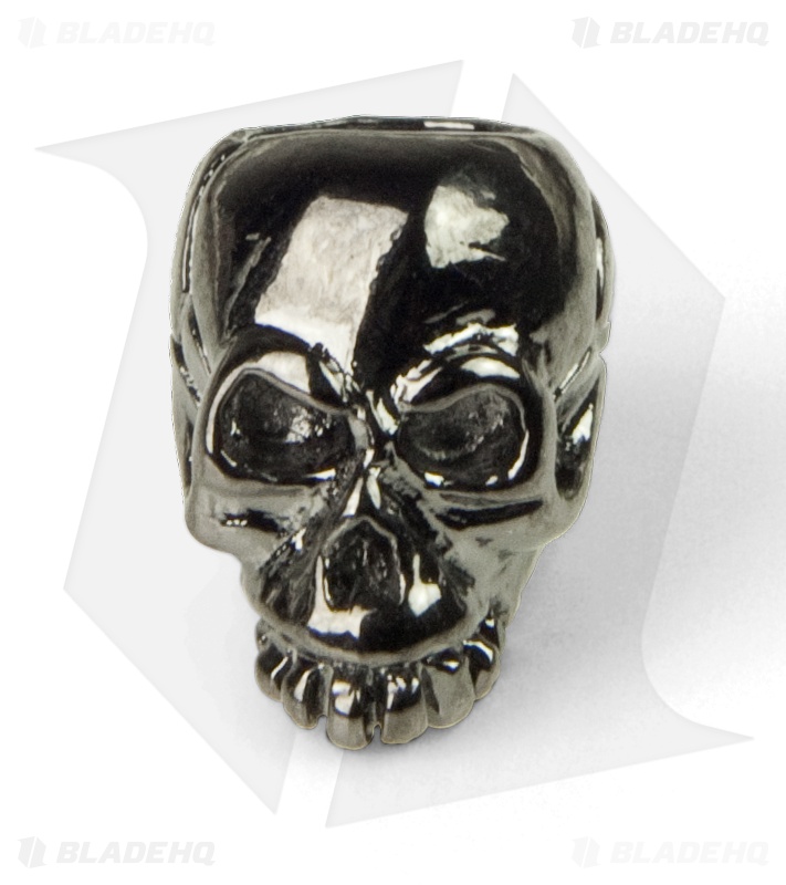 Schmuckatelli Joe Skull Lanyard Bead (Hematite Plated)