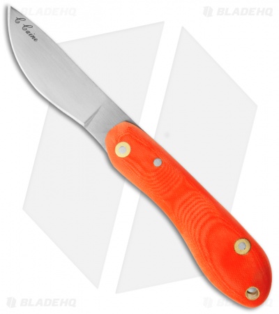 Scorpion Knives Chris Caine CC Folder Orange G10 Knife (3.375" Satin Plain)