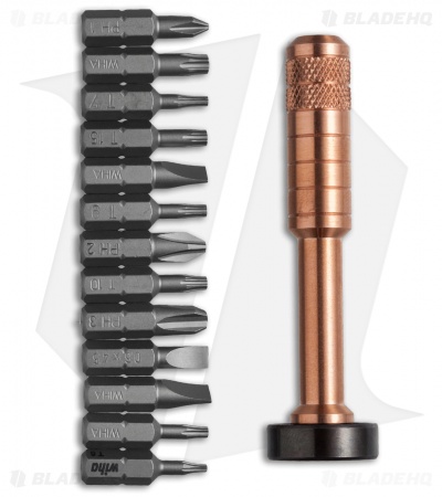 Scout Leather Co. Hex Bit Driver Copper w/ 13 Piece Bit Set