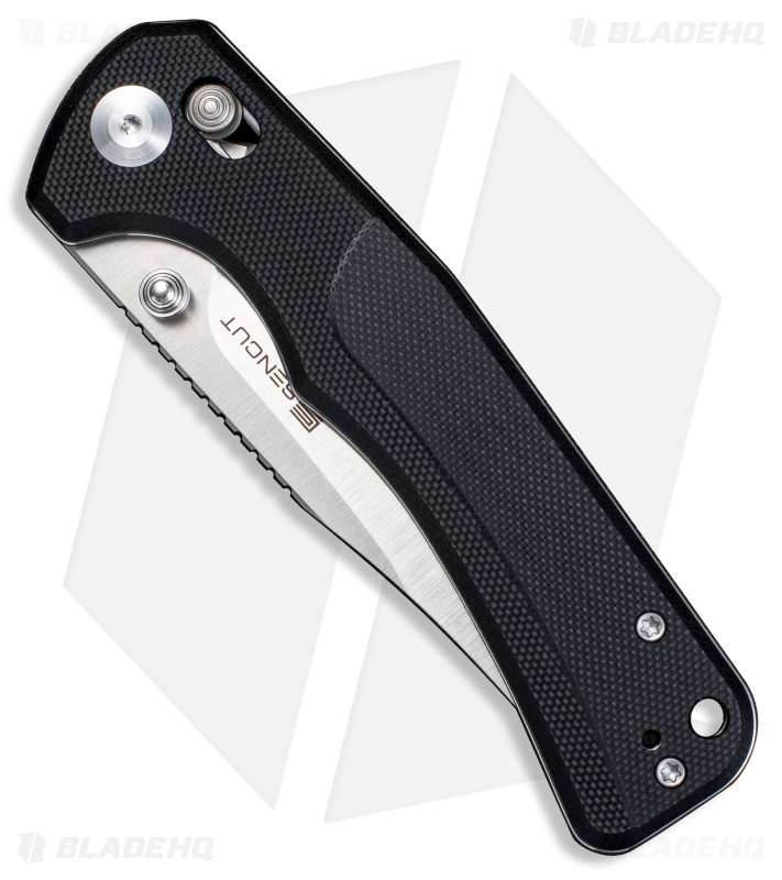 SENCUT Slybolt Crossbar Lock Knife Black G-10 (3.6" Satin)