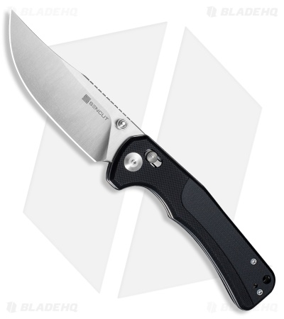 SENCUT Slybolt Crossbar Lock Knife Black G-10 (3.6" Satin)