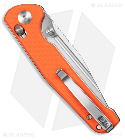 SENCUT Glenspar Crossbar Lock Knife Orange G-10 (3.5" Satin)