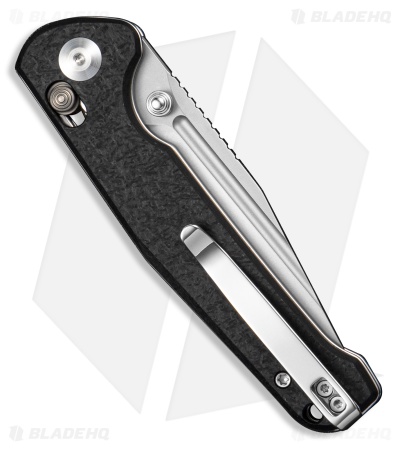 SENCUT Glenspar Crossbar Lock Knife Black Shredded G-10 (3.5" Stonewash)